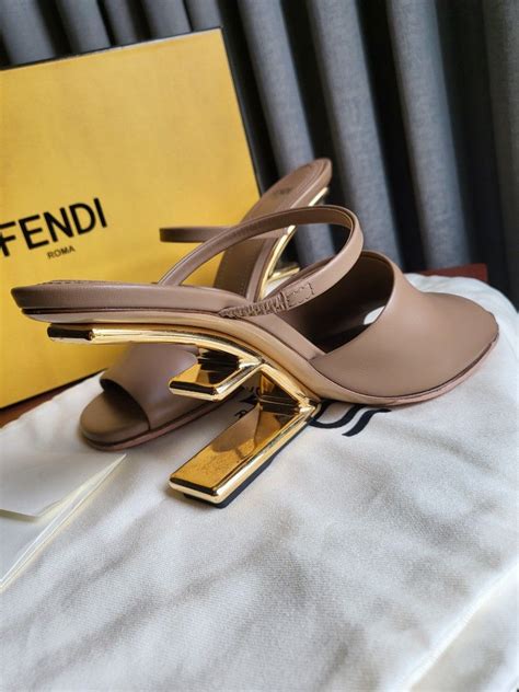 fendi first heeled sandals|Fendi birkenstock style sandals.